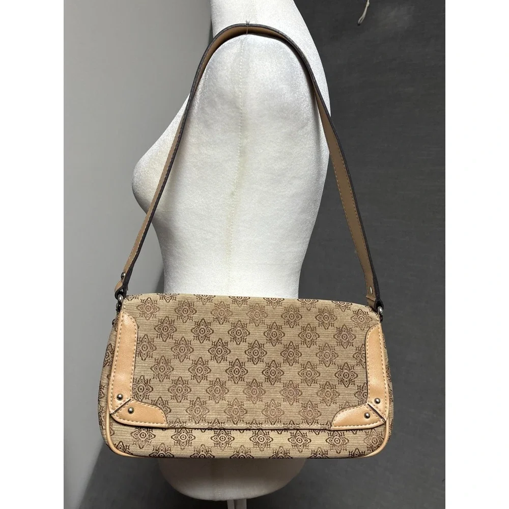 Vintage Liz & Co Baguette Brown Shoulder Bag Purse Small‎ Retro 90s y2k
